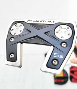 超美正規品 SCOTTY CAMERON PHANTOM X 5.5 スコッティ―キャメロン ファントム X5.5 スタビリティーツアーブラック 35' ヘッドカバー4個 