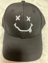 【新品】スマイル キャップ ブラック 野球帽 ユニセックス カジュアル シンプル　可愛い　オシャレ_画像6