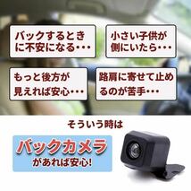 パナソニック ストラーダ 対応 Panasonic 互換 汎用 バックカメラ フロント リア ナンバー 後付け 車載用_画像2