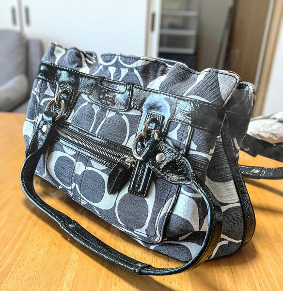 COACH コーチ ハンドバッグ A0993-13290 シグネチャー トートバッグ セミショルダー グレー