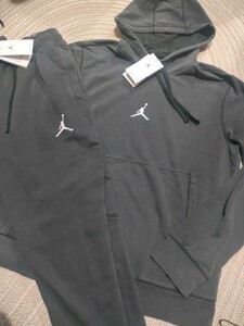 新品 未使用 NIKE JORDAN スウェット セットアップ ウォッシュブラック XL ナイキ ジョーダン 裏毛 上下 パーカー パンツ メンズ Dri-FIT