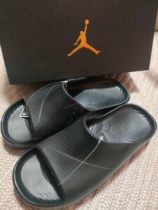 new goods unused NIKE JORDAN POST SLIDE sandals 30cm US12 Nike Jordan black black men's 