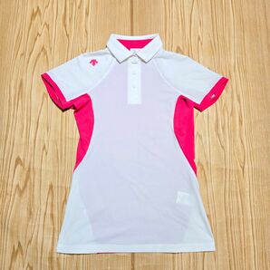 デサントゴルフ　レディース　ラボパターン ショートスリーブシャツ　ポロシャツ　S