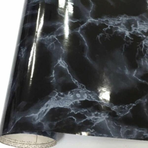 壁紙シール 大理石模様 ブラック HPS-4705-03 50cm×5m 壁紙