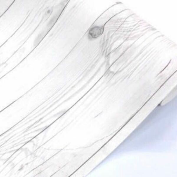 壁紙シール 木目 ホワイトHWN-22344 50cm×5m はがせる壁紙