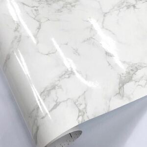 壁紙シール 大理石模様 ホワイト HPS-4705-01 50cm×5m