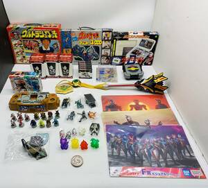  Junk Ultraman toy goods set sale Dyna Quest attache case Zero Ultra Zero I most lot under rank . etc. * present condition delivery goods 