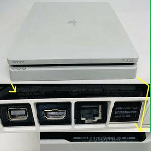 ジャンク ソニー プレイステーション4 グレイシャー・ホワイト HDD 500GB CUH-2100A ※動作不良・内部破損有 sony PS4の画像1