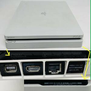 ジャンク ソニー プレイステーション4 グレイシャー・ホワイト HDD 500GB CUH-2100A ※動作不良・内部破損有 sony PS4