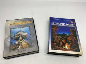 ジャンク 当時物 PC-9801 ルナティックドーン ソードワールドPC 5インチ版 セット レトロゲーム LUNATIC DAWN SWORD WORLD RPG retro game