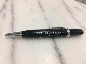 送料120円～　東京ステーションホテル　ボールペン　黒　11.5ｃｍ　ロゴ入り