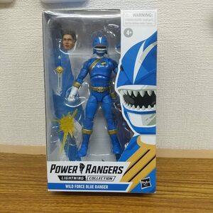  Power Ranger lightning collection 6 -inch wild force blue shark Ranger Hyakujuu Sentai Gaoranger gao blue 