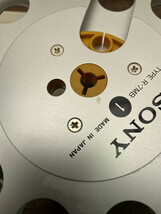 S-9◆未使用？ SONY オープンリール メタルリール R-7MB METAL REEL ケース テープなし シルバー 7号_画像4