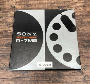 S-9◆未使用？ SONY オープンリール メタルリール R-7MB METAL REEL ケース テープなし シルバー 7号