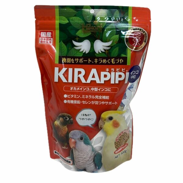 キョーリン キラピピ インコ　中粒 300g キラピピインコ 鳥のエサ