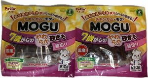 新品 210g 2セット ペティオ (Petio) チキンガムMOGU モグ 7歳からのやわらか 砂ぎも細切り 210g