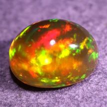 天然ファイアオパール メキシコ産 1.130ct 欧泊 裸石 宝石 ジュエリー 遊色 ファイヤーオパール 天然 墨西哥 loose jewelry fire opal_画像4