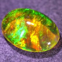 天然ファイアオパール メキシコ産 1.965ct 欧泊 宝石 ジュエリー 遊色 ファイヤーオパール 天然 墨西哥 loose jewelry fire opal_画像1