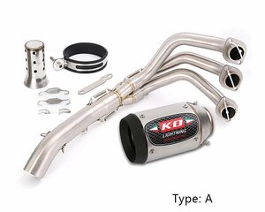 KO Lightning / full exhaust muffler ver.2 type A / Yamaha MT-09 TRACER tracer 900 GT 2015-2020