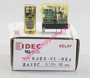 新品　IDEC　 RJシリーズスリムパワーリレー (RJ1S-CL-D24)　 10個ソケットセット