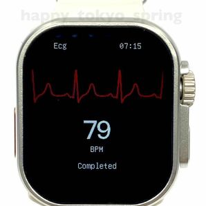 新品 Apple Watch Ultra2 代替品 2.19インチ 大画面 S9 スマートウォッチ 通話 音楽 多機能 健康 スポーツ 防水 血中酸素 android 血圧の画像8