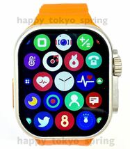 新品 Apple Watch Ultra2 代替品 2.19インチ 大画面 S9 スマートウォッチ 通話 音楽 多機能 健康 スポーツ 防水 血中酸素 android 血圧_画像3