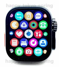 新品 HK9 Ultra Black Edition 2.19インチ 大画面 S9 スマートウォッチ 通話 音楽 多機能 健康 血中酸素 血圧 Apple Watch9 代替品._画像2