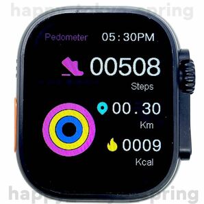 新品 Watch9 Pro Max 大画面 バンド7種類 スマートウォッチ 通話 音楽 多機能 健康 血中酸素 血圧 Apple Watch9 代替品の画像5