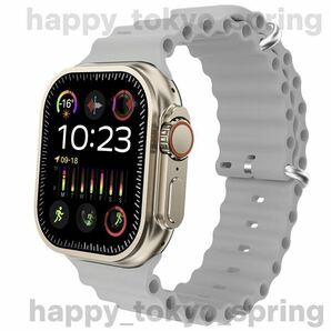 新品 Apple Watch Ultra2 代替品 2.19インチ 大画面 S9 スマートウォッチ 通話 音楽 多機能 健康 スポーツ 防水 血中酸素 android 血圧の画像1