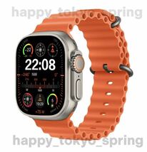 新品 Apple Watch Ultra2 代替品 2.19インチ 大画面 S9 スマートウォッチ 通話 音楽 多機能 健康 スポーツ 防水 血中酸素 android 血圧　_画像1