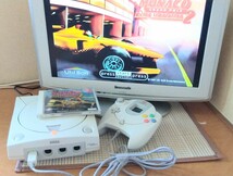 ドリームキャスト コントローラー SEGA ゲーム機 Dreamcast DC セガ 動作品 ビジュアルメモリ MIL-CD 送料無料 セガラリー モナコGP_画像2