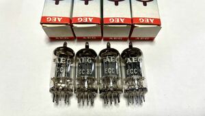 ◇AEG　 ECC83 　(12AX7) 　真空管 　4本セット