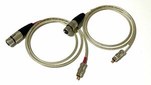 *SYROS HIGH FLEX AUDIOCABLE MADE BY MONITOR/DAS HIFI KABLE cable RCA-XLR cable approximately 1m pair 