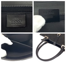 GUCCI グッチ ジャッキー ブラック 黒 シルバー金具 GGキャンバス 002 1065 トートバッグ ハンドバッグ レディース 406025_画像5