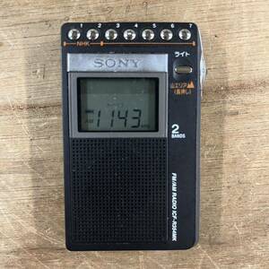 SONY 山ラジオ ワイドFM対応 イヤホン内蔵FM/AMポケットラジオ ICF-R354MK 動作品