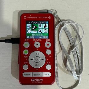 Qriom キュリオム ラジオボイスレコーダー YVR-R600 赤