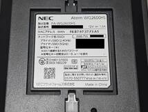 ■NEC/Wi-Fiルーター/無線LANアクセスポイント/Aterm PA-WG2600HS_画像5