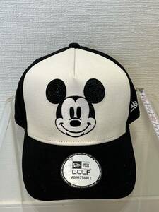 NEW ERA Disney Mickey ミッキーコラボ 未使用　新品　黒　スパンコール　Golf