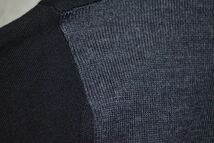 ロエベ LOEWE　切替 ニット　セーター　S　ANAGRAM SWEAT BLACK/GR S　 D5597_画像5