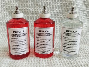 香水おまとめ　REPLICA レプリカ メゾンマルジェラ 香水 レイジーサンデーモーニング オードトワレ　100ml　おまとめ3点