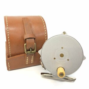 K Hardy -b gray ( Vogue ru) 125 anniversary limitation memory model leather case attaching hardy BOUGLE reel .. fishing trout rare 