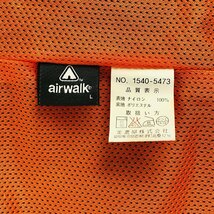 ヴィンテージ エアウォーク マウンテンパーカー オリーブ オレンジ Lサイズ | airwalk vintage jacket ナイロンパーカー ミリタリー MA-1_画像7