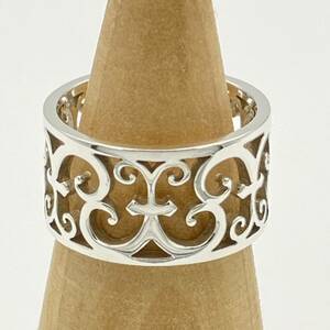 ☆ 1円 希少品 ティファニー エンチャント ワイド リング 指輪 シルバー AG 925 Tiffany Enchant Wide Silver Ring レディース 約8号