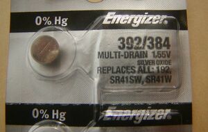 Energizer* for watch button battery SR41SW/SR41W