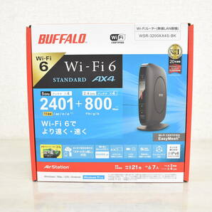 【未使用】BUFFALO バッファロー WSR-3200AX4S-BK Wi-Fiルーター 無線LANルーター 2K003の画像1