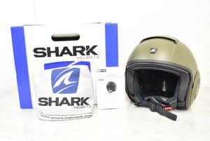 SHARK シャーク DRAK HELMET BLANK マットグリーン ダラク ジェットヘルメット SLサイズ 2020年製 8K178