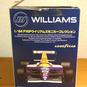 アオシマ williams F1 1/64 ウイリアムズミニカーコレクション ウィリアムズ williams RENAULT FW18 ルノー 開封品 ミニカー全長約7cm の画像3