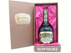 【コレクション放出品】BOWMORE ボウモア 12年 ダンピーボトル スコッチウイスキー 750ml 43%/ゴールドラベル/シングルモルト/8-06KO050114