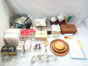 [ unused goods ~USED goods ] grill pan tea set flower base other household goods . summarize set /bi Agras / drainer mat / lunch box other /14-RDG2