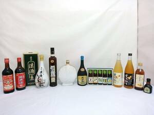 【コレクション放出品 未開栓】紹興酒 泡盛 梅酒 久米仙他 アルコール おまとめ15点セット/リキュール/古酒/日本酒/慶州法酒他/124-RHS32